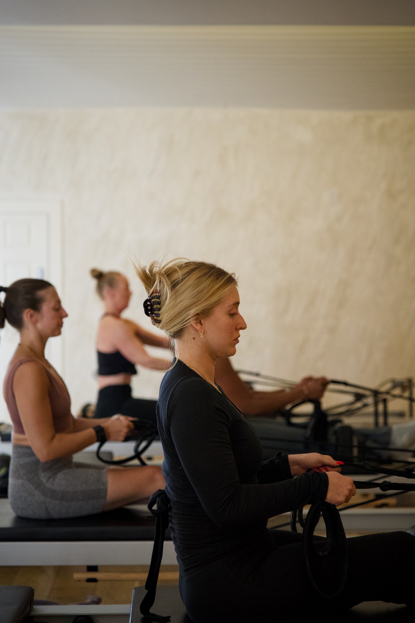 Studio 281 reformer pilates session, sixth angle